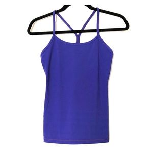 Lululemon Blue Y Tank